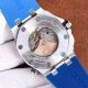 Copy Audemars Piguet Royal Oak Offshore watch Blue Dial Silver Bezel Blue rubber Strap 43mm (5)_th.jpg